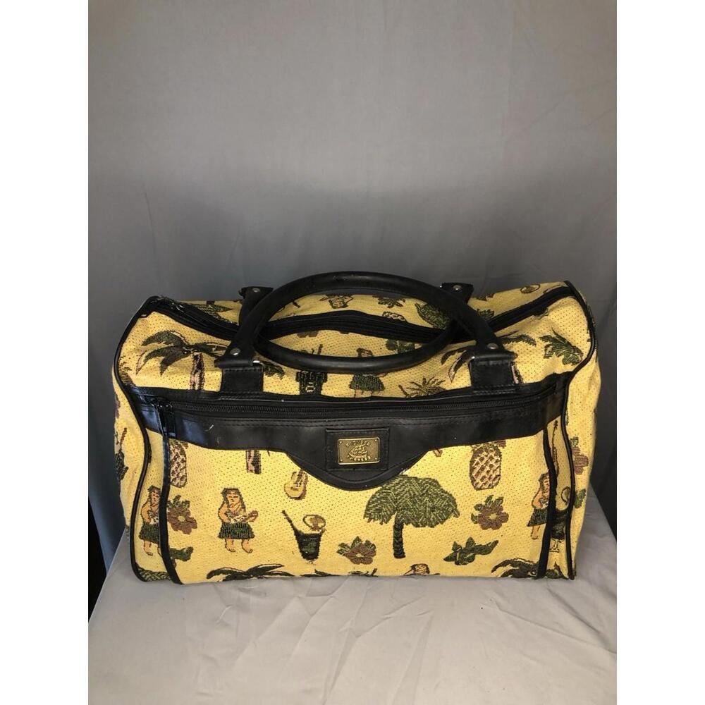Pioneer Express Tapestry Hawaii Bag Tote Weekender Carry On Overnight Duffle VTG